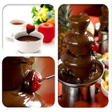 Chocolate Fountain Three Layers Creative Design Chocolate Melt with Heating Fondue Machine DIY Chocolate Waterfall Hotpot