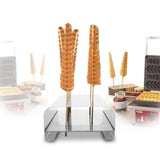 1pc Stainless Steel Waffle Corn Dog Lolly Waffle Stick Holder Stand Displayer