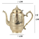 Pure handmade pure copper teapot 0.8L wine pot teapot household teaware thickening tableware Cuprum health tea water kettle gift