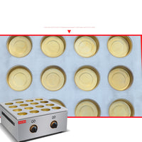 16-hole Gas Red bean cake machine Obanyaki maker circle bread oven Brass mould hole Scones furnace Waffle Sandwich maker