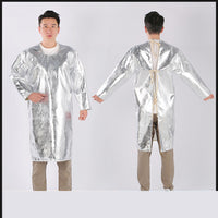 Aluminum foil  coat heat insulation flame retardant protective clothing heat radiation 1000 degrees fireproof anti-scalding apron