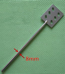 1pc lab stainless steel square type blade plate paddle with leaf-width 60mm, impeller stirring blade with rod