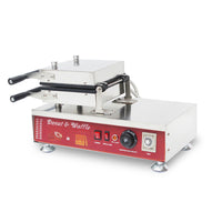 Stainless Steel Commercial Industrial Belgian Rotating Waffle Maker/Electric Rotating Waffle Making Machine