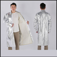 Aluminum foil  coat heat insulation flame retardant protective clothing heat radiation 1000 degrees fireproof anti-scalding apron