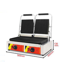 Panini Grill Sandwich Press Machine Beef Steak Grill Commercial Equipment