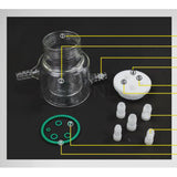 Electrochemical water bath temperature-controlled double-layer    sealed  electrode electrolytic cell