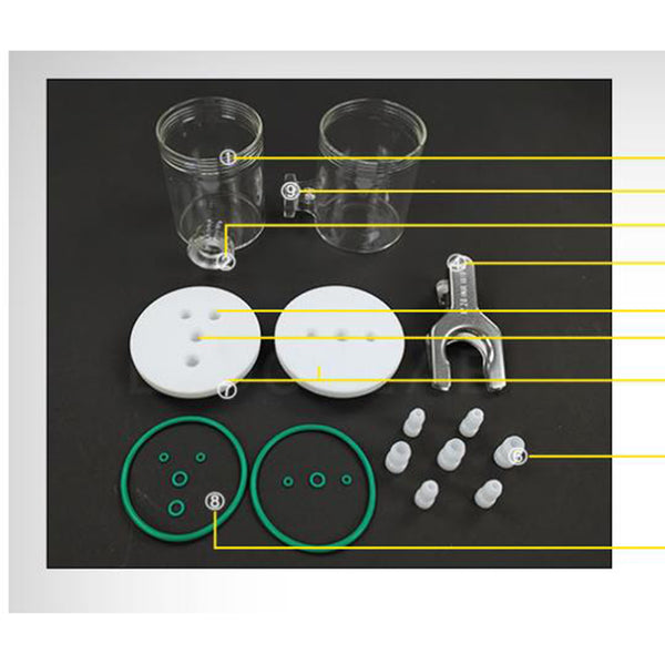 Sealed  H-type Electrolytic Cell   Replaceable Membrane Sealed  h type electrolytic cell