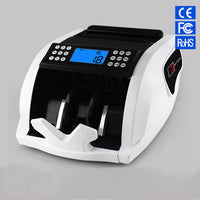 Money Counter New LCD Display Money Bill Counters Counterfeit Detector UV & MG Cash Bank 110V 220V EU US Counting Machine