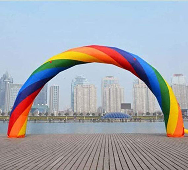 Width20ft Height 10ft D=6M/20ft Inflatable Rainbow Arch Advertising