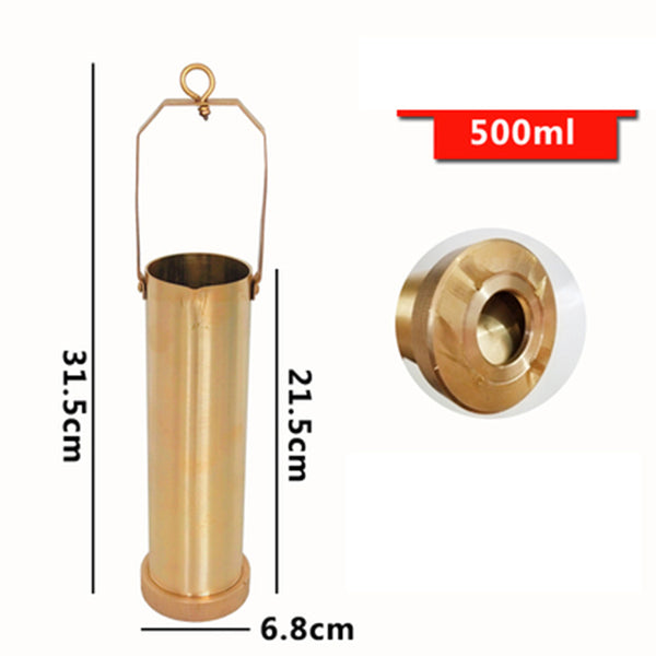 Copper petrochemical Oil Sampler, Sewage Liquid Sampling Bottle Cup(500ml)