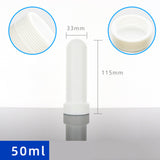 3PCS PTFE centrifuge tube F4 test tube screw round bottom test tube with cover