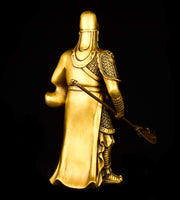 copper  guan yu statue guan gong statue