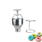 Manual Donut Depositor Dropper Plunger Dough Batter Dispenser Hopper with stand