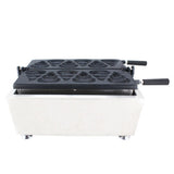 Commercial Nonstick Electric 6pcs Korean Poop Bread Poo Shaped Waffle Maker Iron Machine Baker Mold