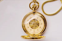 Metal Copper Automatic Movement Mechanical Pocket Watch