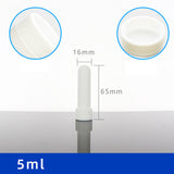 3PCS PTFE centrifuge tube F4 test tube screw round bottom test tube with cover