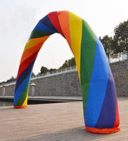 Width20ft Height 10ft D=6M/20ft Inflatable Rainbow Arch Advertising