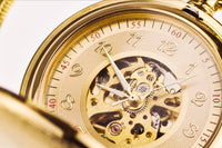 Metal Copper Automatic Movement Mechanical Pocket Watch