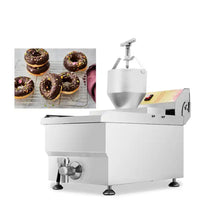 manual donut making machine stainless steel doughnut making machine with 17L electric deep fryer
