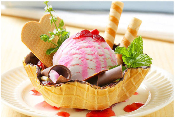 Strawberry Ice Cream Waffle Cone Mug