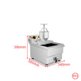 manual donut making machine stainless steel doughnut making machine with 17L electric deep fryer