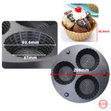 Ice Cream Bowl Machine Waffle Machine Round Cone Machine Double-Sided Heating Non-Stick Pan