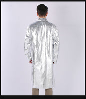 Aluminum foil  coat heat insulation flame retardant protective clothing heat radiation 1000 degrees fireproof anti-scalding apron