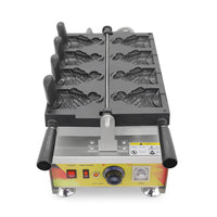 Commercial Electric Open Mouth Fish Shape Taiyaki Machine Waffle Cone Maker Ice Cream Taiyaki Equipment Waffle Maker