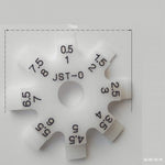 ar disc gap gauge, eight-jaw feeler gauge, round plastic feeler gauge