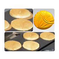 New Design Taiyaki Machine Baker  Fish Waffle Cone Maker Japanese Fish Shaped Waffle Cake Mold Making Pan