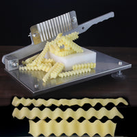 Semi auto Potato Curly Fry Cutter/Wavy Potato Chip Slicer Machine