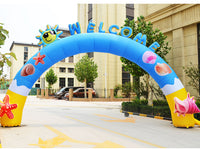 Ocean Park Aquarium Inflatable Arch Opening Ceremony Rainbow Door